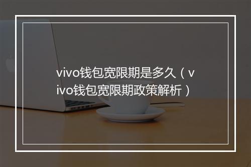 vivo钱包宽限期是多久（vivo钱包宽限期政策解析）
