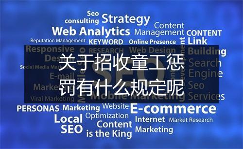 关于招收童工惩罚有什么规定呢