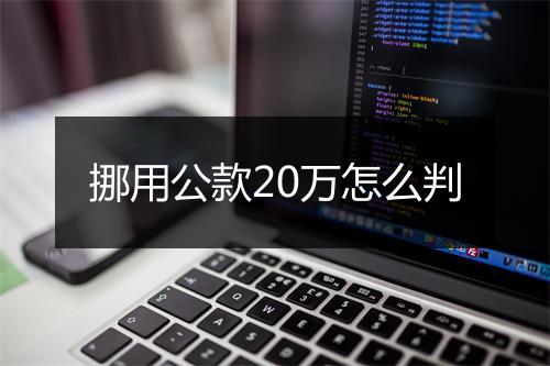 挪用公款20万怎么判