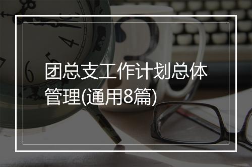 团总支工作计划总体管理(通用8篇)