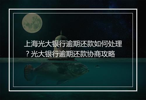 上海光大银行逾期还款如何处理？光大银行逾期还款协商攻略