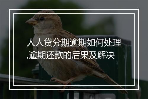 人人贷分期逾期如何处理,逾期还款的后果及解决