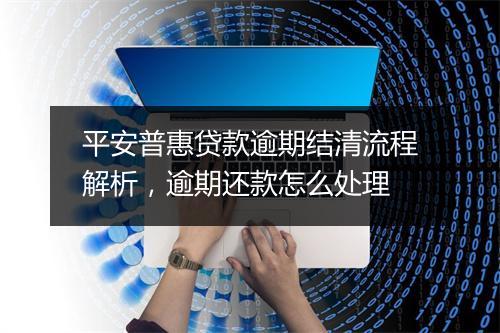 平安普惠贷款逾期结清流程解析，逾期还款怎么处理