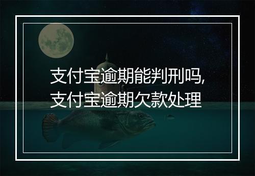 支付宝逾期能判刑吗,支付宝逾期欠款处理