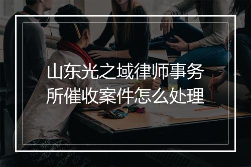 山东光之域律师事务所催收案件怎么处理