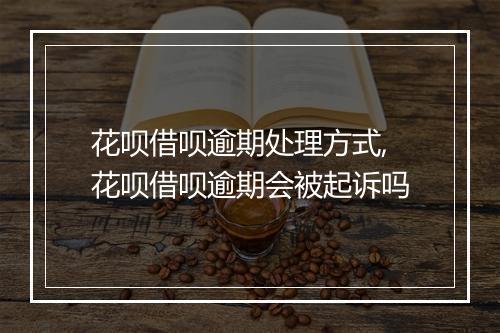 花呗借呗逾期处理方式,花呗借呗逾期会被起诉吗