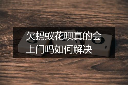 欠蚂蚁花呗真的会上门吗如何解决