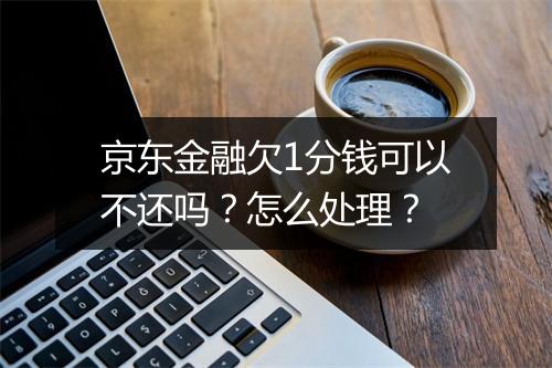 京东金融欠1分钱可以不还吗？怎么处理？