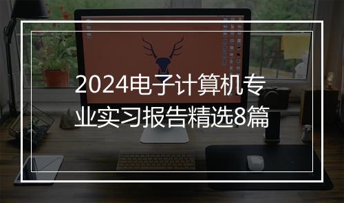 2024电子计算机专业实习报告精选8篇