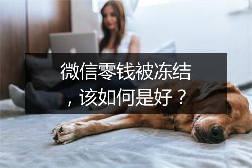 微信零钱被冻结，该如何是好？