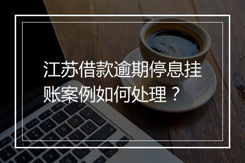 江苏借款逾期停息挂账案例如何处理？