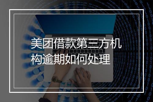 美团借款第三方机构逾期如何处理