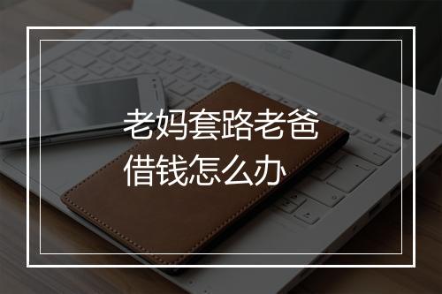 老妈套路老爸借钱怎么办