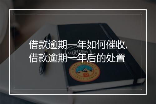 借款逾期一年如何催收,借款逾期一年后的处置