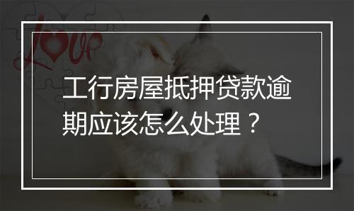 工行房屋抵押贷款逾期应该怎么处理？