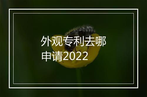 外观专利去哪申请2022