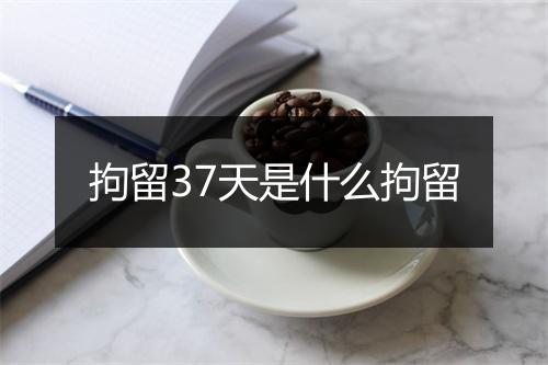 拘留37天是什么拘留