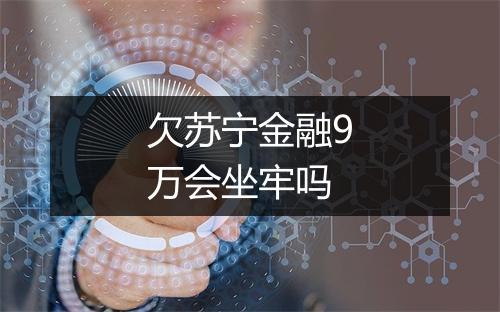 欠苏宁金融9万会坐牢吗
