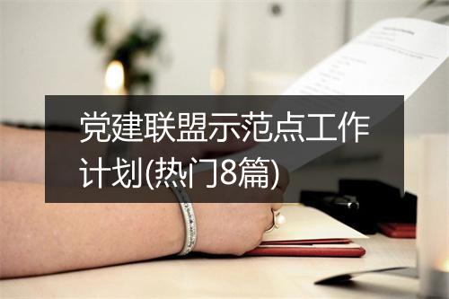 党建联盟示范点工作计划(热门8篇)