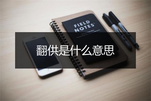 翻供是什么意思