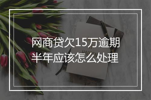 网商贷欠15万逾期半年应该怎么处理