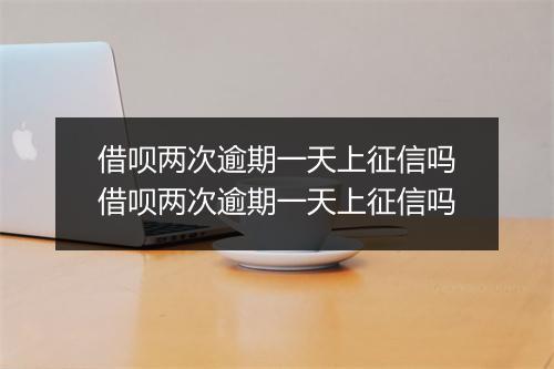 借呗两次逾期一天上征信吗借呗两次逾期一天上征信吗