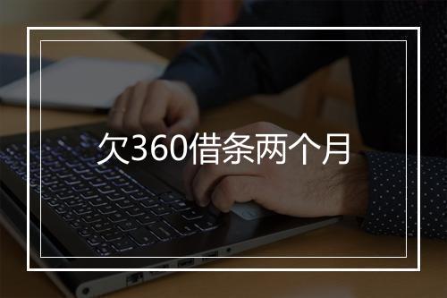 欠360借条两个月