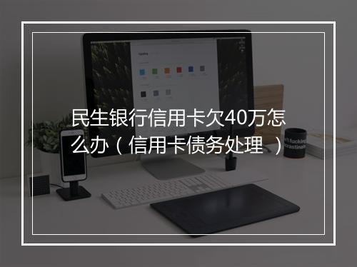 民生银行信用卡欠40万怎么办（信用卡债务处理 ）