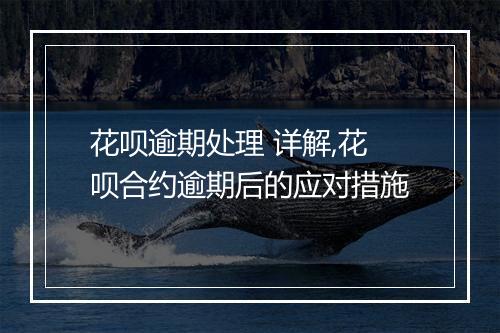 花呗逾期处理 详解,花呗合约逾期后的应对措施