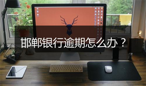 邯郸银行逾期怎么办？