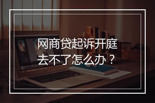 网商贷起诉开庭去不了怎么办？