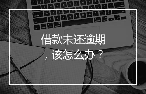 借款未还逾期，该怎么办？