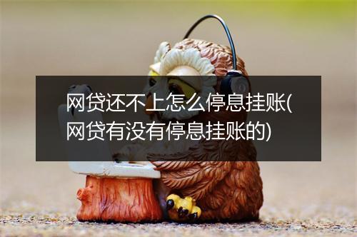 网贷还不上怎么停息挂账(网贷有没有停息挂账的)