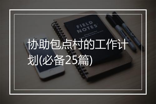 协助包点村的工作计划(必备25篇)