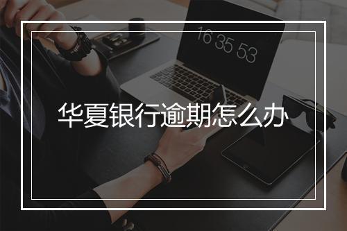 华夏银行逾期怎么办