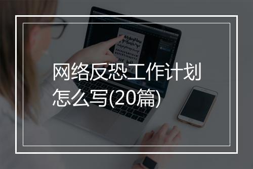 网络反恐工作计划怎么写(20篇)