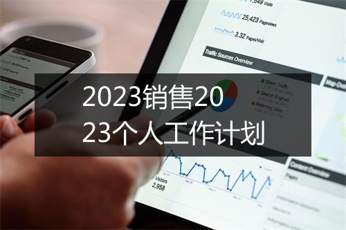 2023销售2023个人工作计划