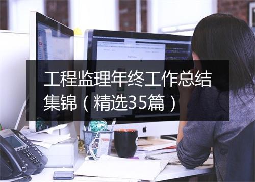 工程监理年终工作总结集锦（精选35篇）