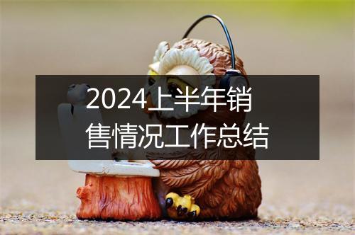 2024上半年销售情况工作总结