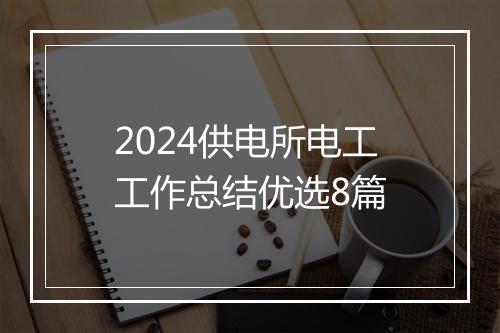 2024供电所电工工作总结优选8篇