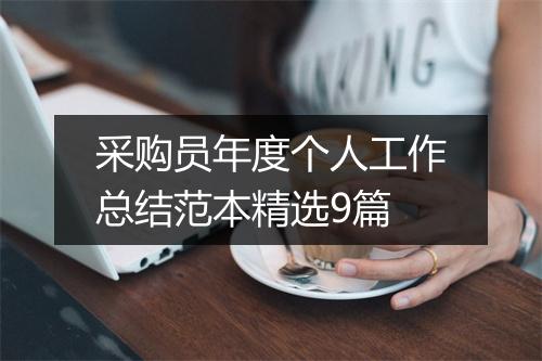 采购员年度个人工作总结范本精选9篇