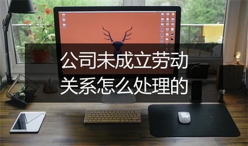 公司未成立劳动关系怎么处理的
