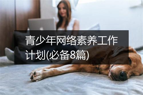 青少年网络素养工作计划(必备8篇)