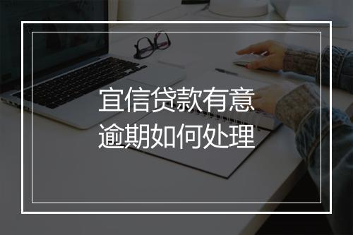 宜信贷款有意逾期如何处理