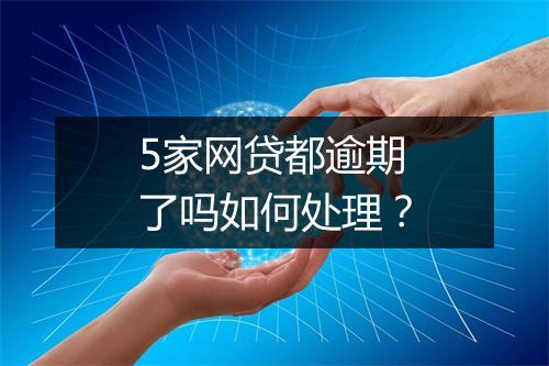 5家网贷都逾期了吗如何处理？