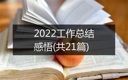 2022工作总结感悟(共21篇)