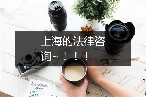 上海的法律咨询~！！！