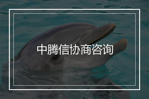 中腾信协商咨询