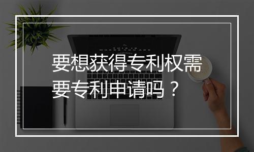 要想获得专利权需要专利申请吗？