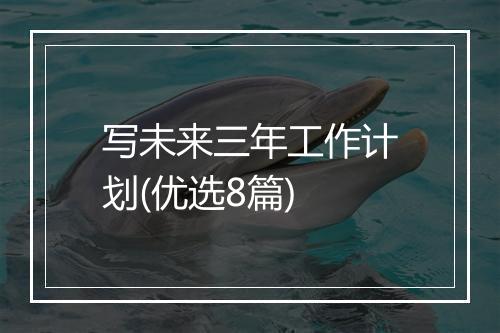 写未来三年工作计划(优选8篇)